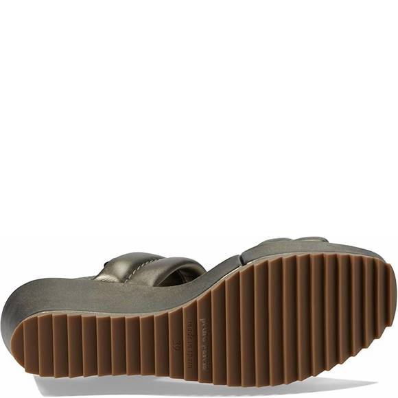 NEW PEDRO GARCIA women's fioralba wedge sandals in bronze nappa lame - Picture 5 of 5